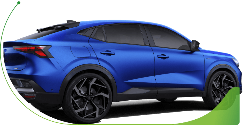 A blue Renault Rafale; What is 0% car Finance image