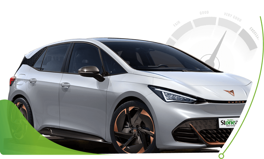 CUPRA Born in silver; What do car finance companies check image