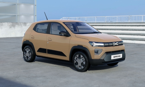 Used Dacia Spring Expression A used Dacia Spring Expression in Safari Beige.