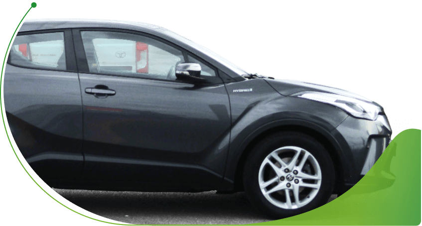 A side view of a grey Toyota C-HR; Understanding Credit Scores for Hire Purchase Car Finance image