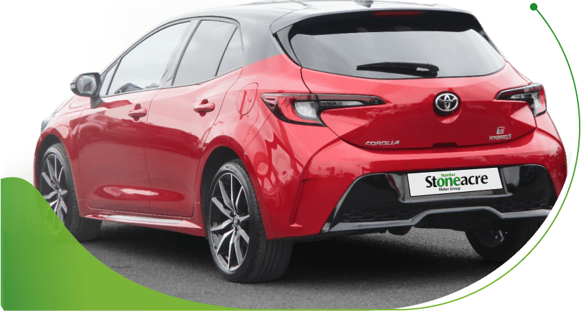The rear of a red Toyota Corolla; No deposit car finance with bad credit image