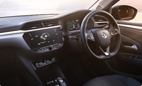 The interior of a Vauxhall