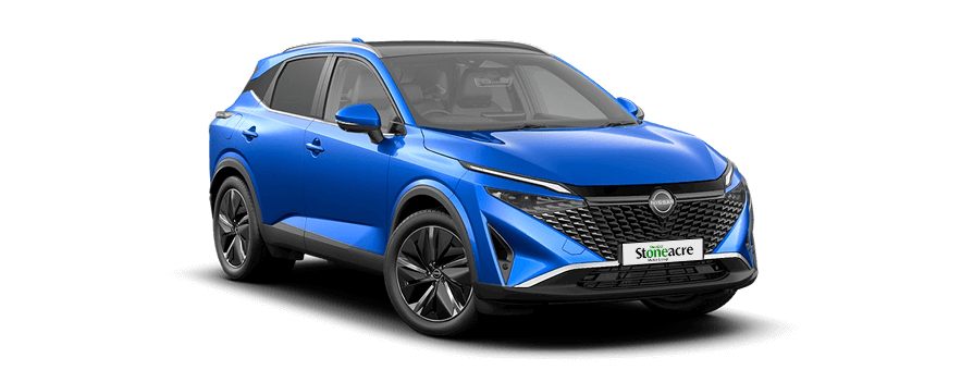 A blue Nissan Qashqai; PCH hero car