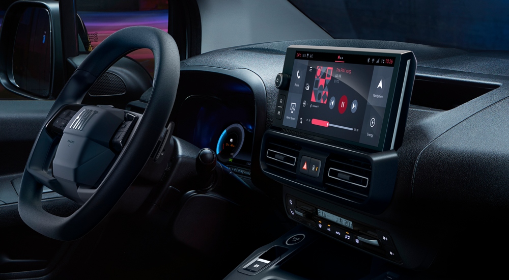 New Fiat E-Doblo Interior New Fiat E-Doblo Interior has everything you need at your fingertips