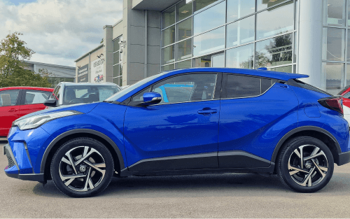 A blue Toyota C-HR; Why can’t car finance be guaranteed image