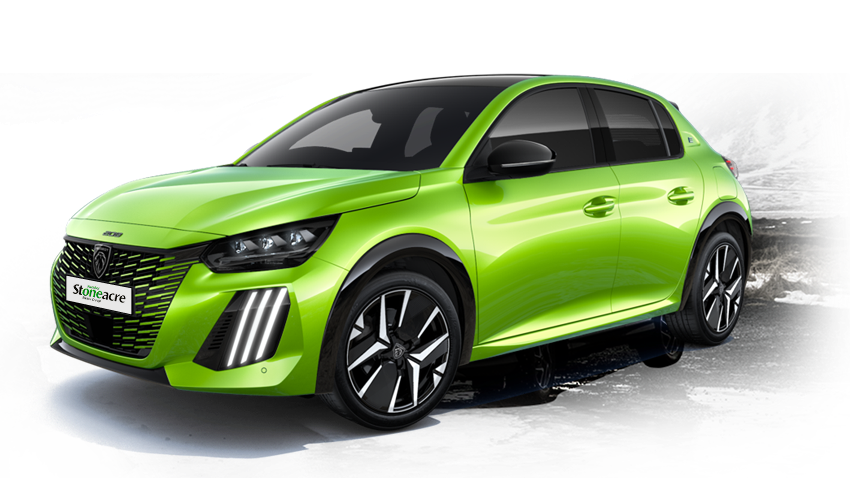 A green Peugeot 208; Guaranteed car finance Related Resources image