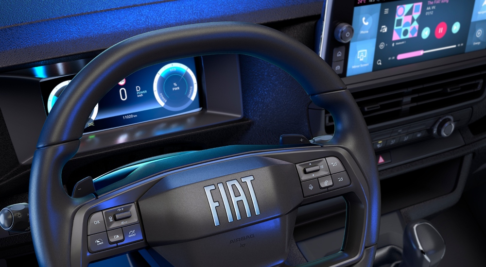 New Fiat Scudo Dashboard New Fiat Scudo dashboard makes long days feel more like driving your car than a work van.