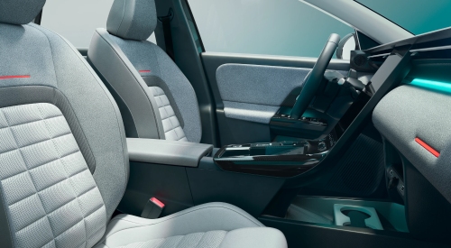 New Citroen e-C5 Aircross Interior Interior of the new Citroen e-C5 Aircross with premium seats, sleek dashboard, and modern design touches.