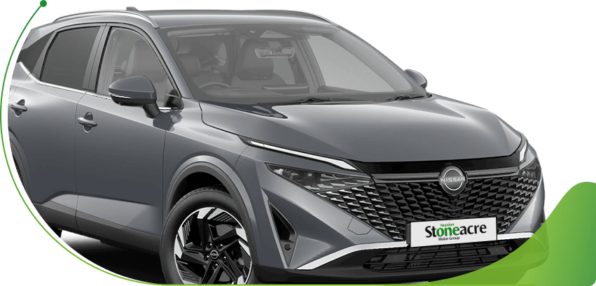 A grey Nissan Qashqai; What is negative equity on a car image