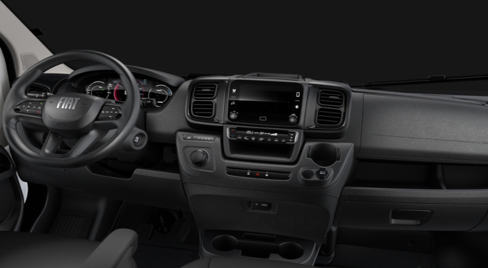 New Fiat E-Ducato Van Interior The new Fiat E-Ducato van interior hosts advanced technology