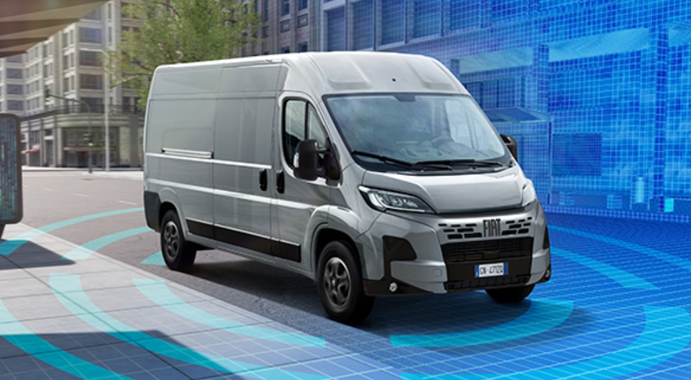 The new Fiat E-Ducato Panel Van for sale prioritises safety throughout