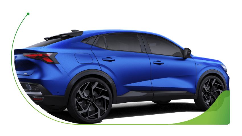 A blue Renault Rafale; What is 0% car Finance image