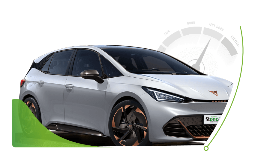 CUPRA Born in silver; What do car finance companies check image