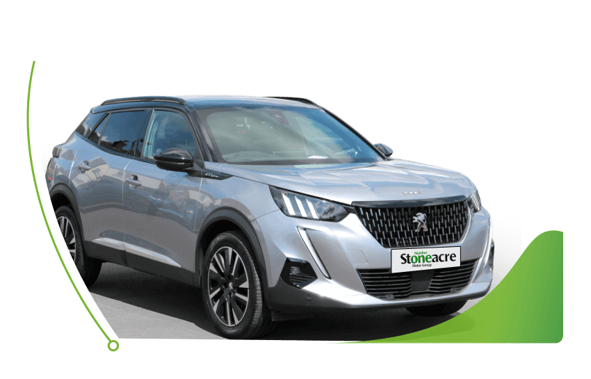 A silver Peugeot 2008; New car PCP Finance image