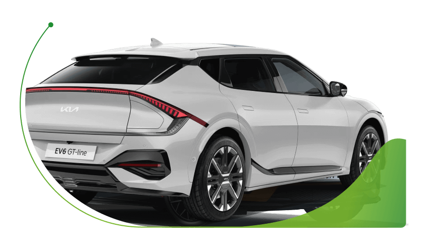 The rear of a Kia EV6; What is CS car finance image
