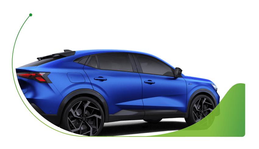 A blue Renault Rafale; What is No Deposit Car Finance image