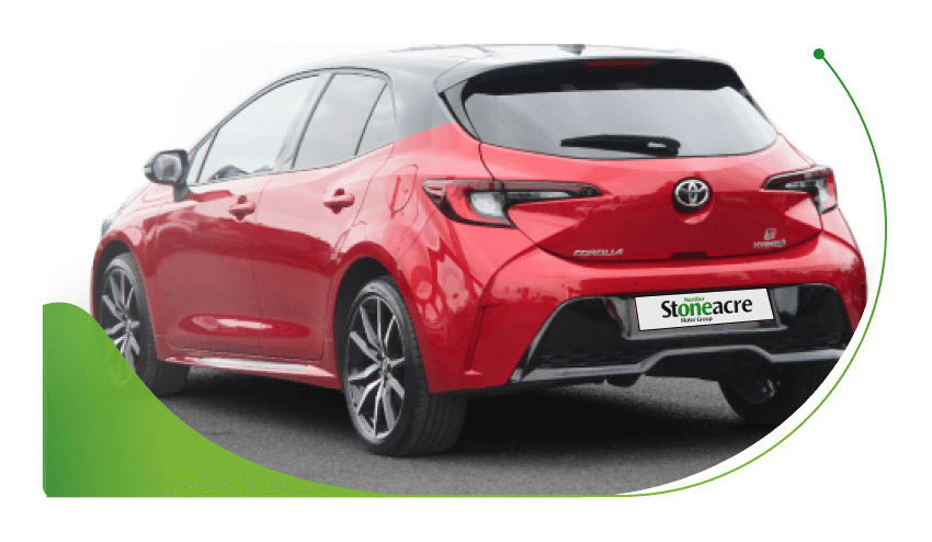 The rear of a red Toyota Corolla; No deposit car finance with bad credit image