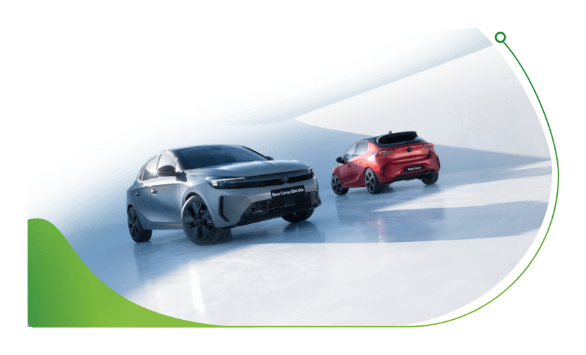 Two Vauxhall Corsa cars; Moneybarn Vehicle Finance at Stoneacre image