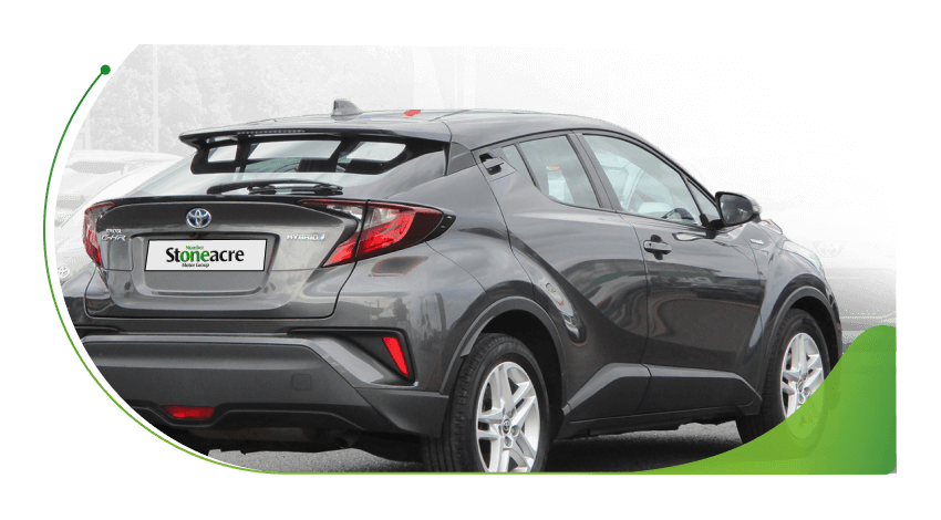 The rear of a Toyota C-HR; Military car finance & bad credit image