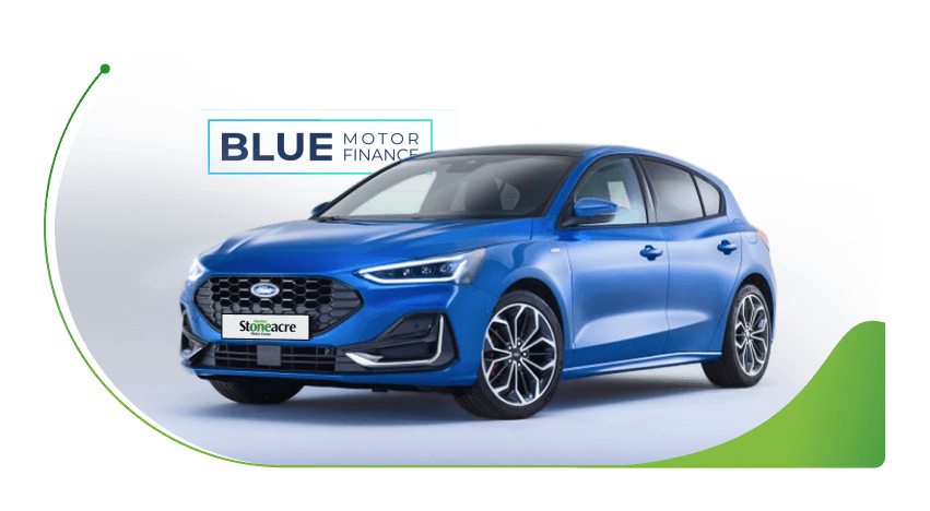 A blue Ford Focus; How does Blue Motor Finance work image