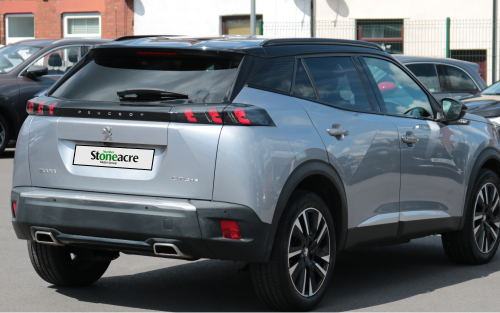 The rear of a silver Peugeot 2008; Can I get car finance with a guarantor image