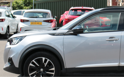 The front end of a silver Peugeot 2008; Can I get car finance without a guarantor image