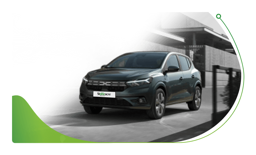 A Dacia Sandero in a street; Go Car Credit with Stoneacre image