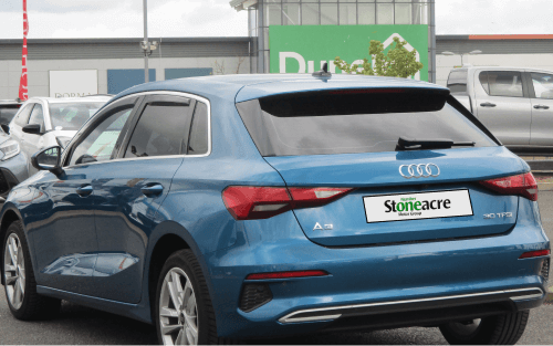 A blue Audi A3; Poor Credit Car Finance with Stoneacre image