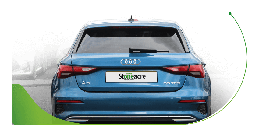 A blue Audi A3; How do I get low APR car finance image