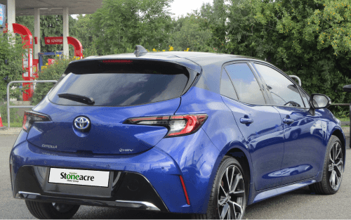 A blue Toyota Corolla; Next steps after being refused car finance image