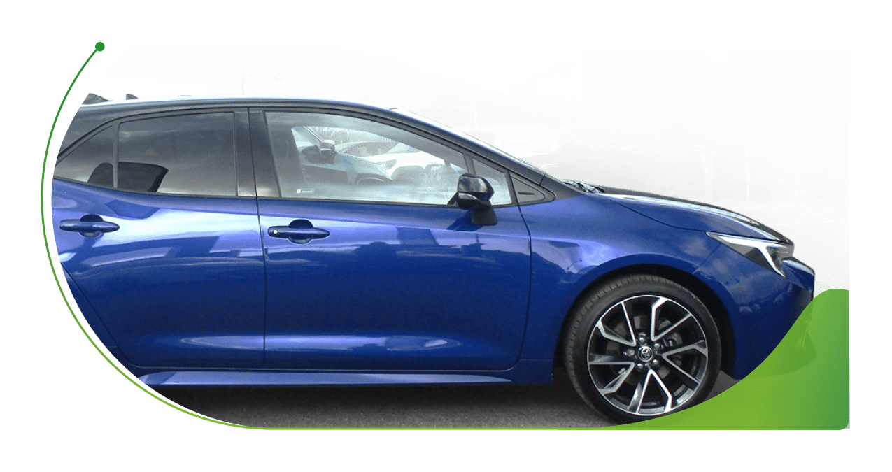 A blue Toyota Corolla; How do self-employed workers prove income for car finance image