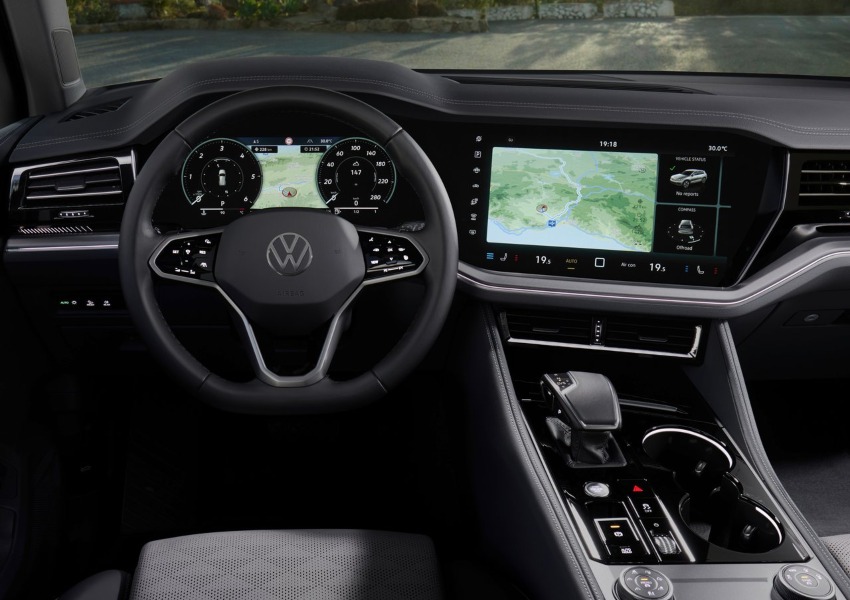 Interior of used VW Touareg