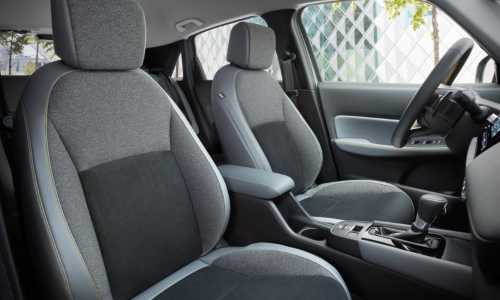 Used Honda Jazz Hybrid Interior Used Honda Jazz Hybrid interior with comfortable seats, a steering wheel, and touchscreen.