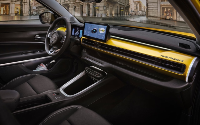 Used Jeep Avenger EV interior is modern and comfortable