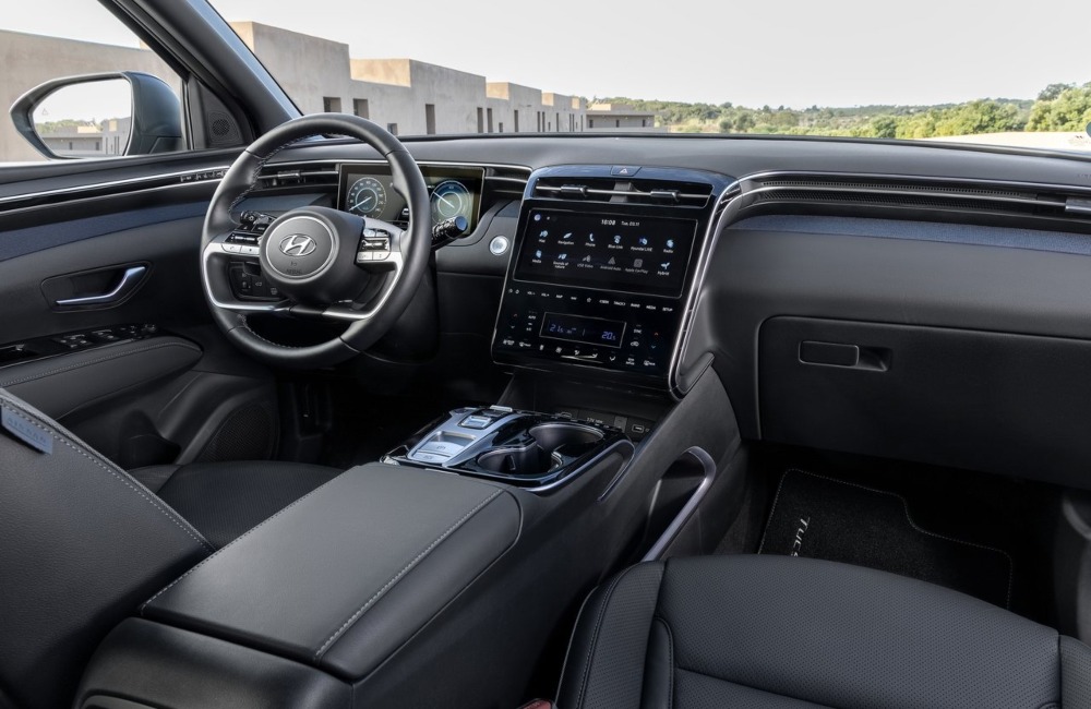 The interior of a used Hyundai TUCSON