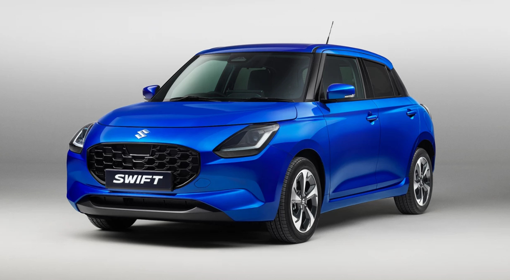 Front three-quarter view of the new Suzuki Swift for sale