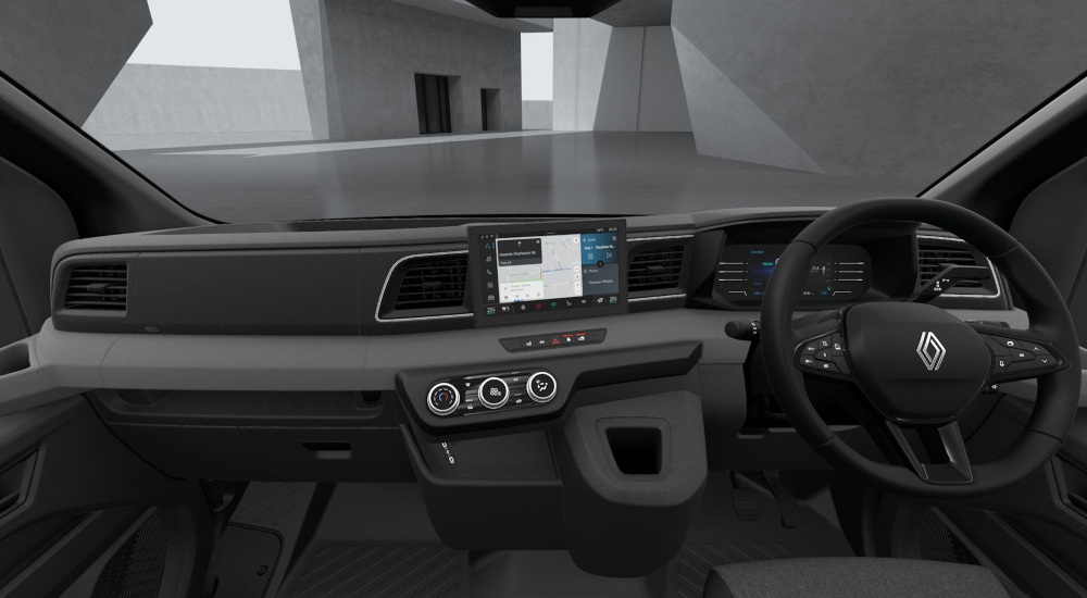 The new Renault Master E-Tech Panel Van dashboard