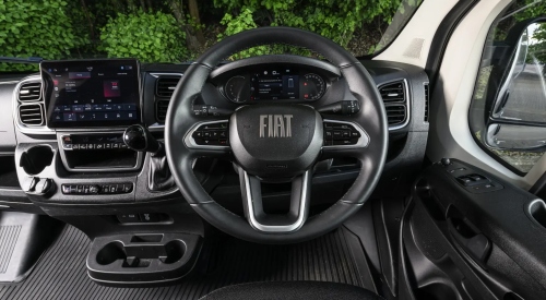 Dashboard of a Fiat Ducato van; Fiat Ducato Panel Van interior image
