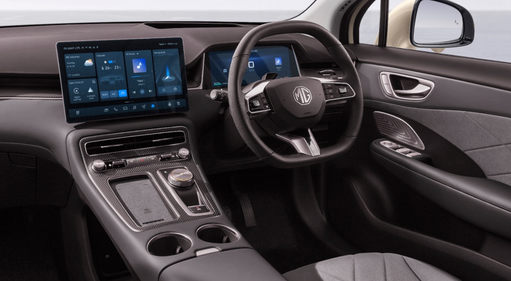 The dashboard of the New MGS6 EV showcasing the latest technology; New MGS6 EV technology