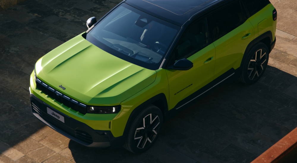 The New Jeep Compass Full-Electric in Hawaii green; New Jeep Compass Full-Electric deals