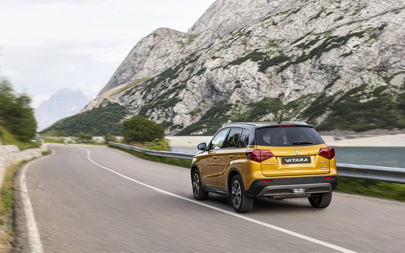 Suzuki Vitara in Solar Yellow and Cosmic Black on the Motability Scheme