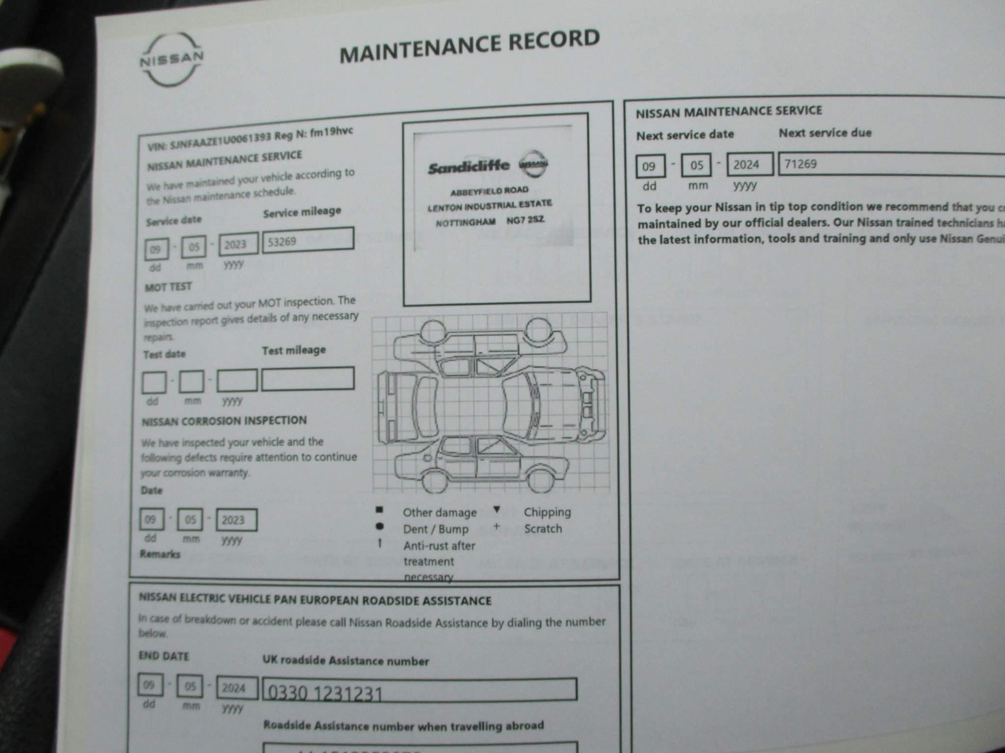 Nissan LEAF 40kWh Tekna Hatchback 5dr Electric Auto (150 ps) (FM19HVC) image 23