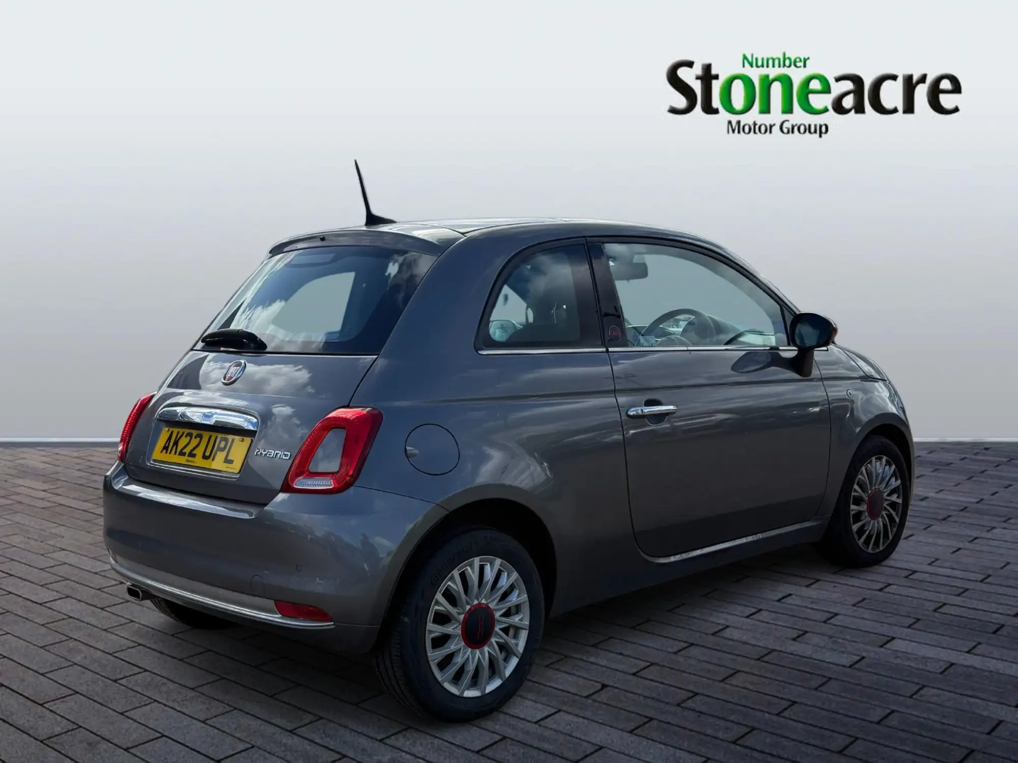 Fiat 500 1.0 Mild Hybrid Red 3dr AK22UPL Image 3