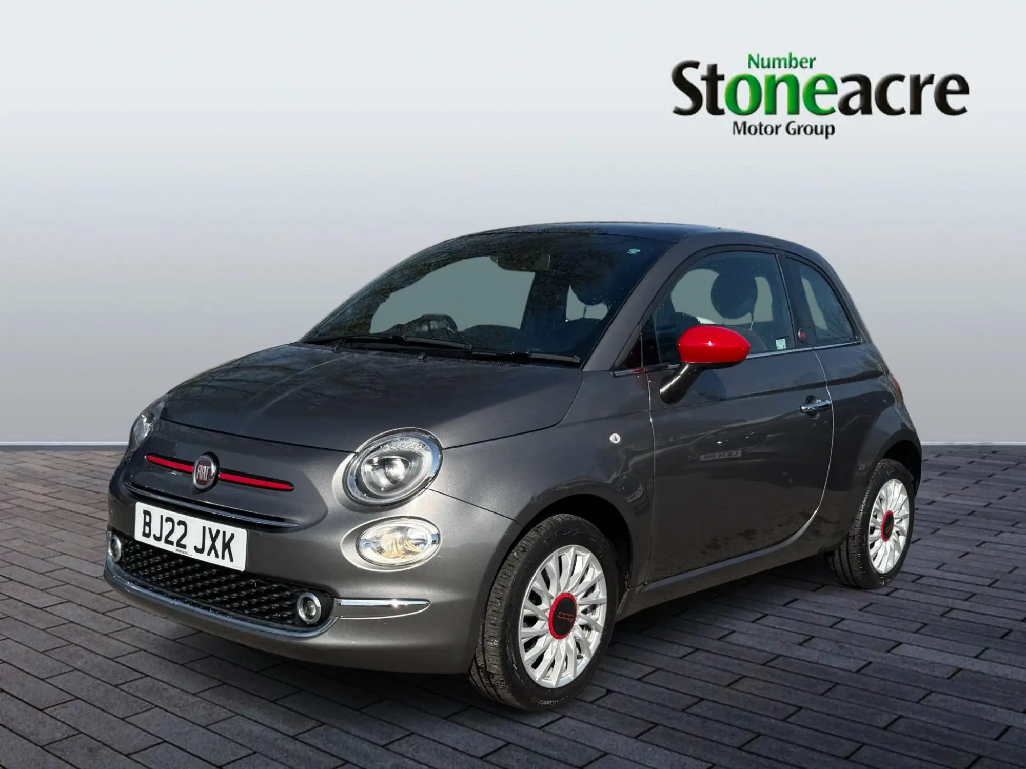 Fiat 500 1.0 Mild Hybrid Red 3dr BJ22JXK Image 3