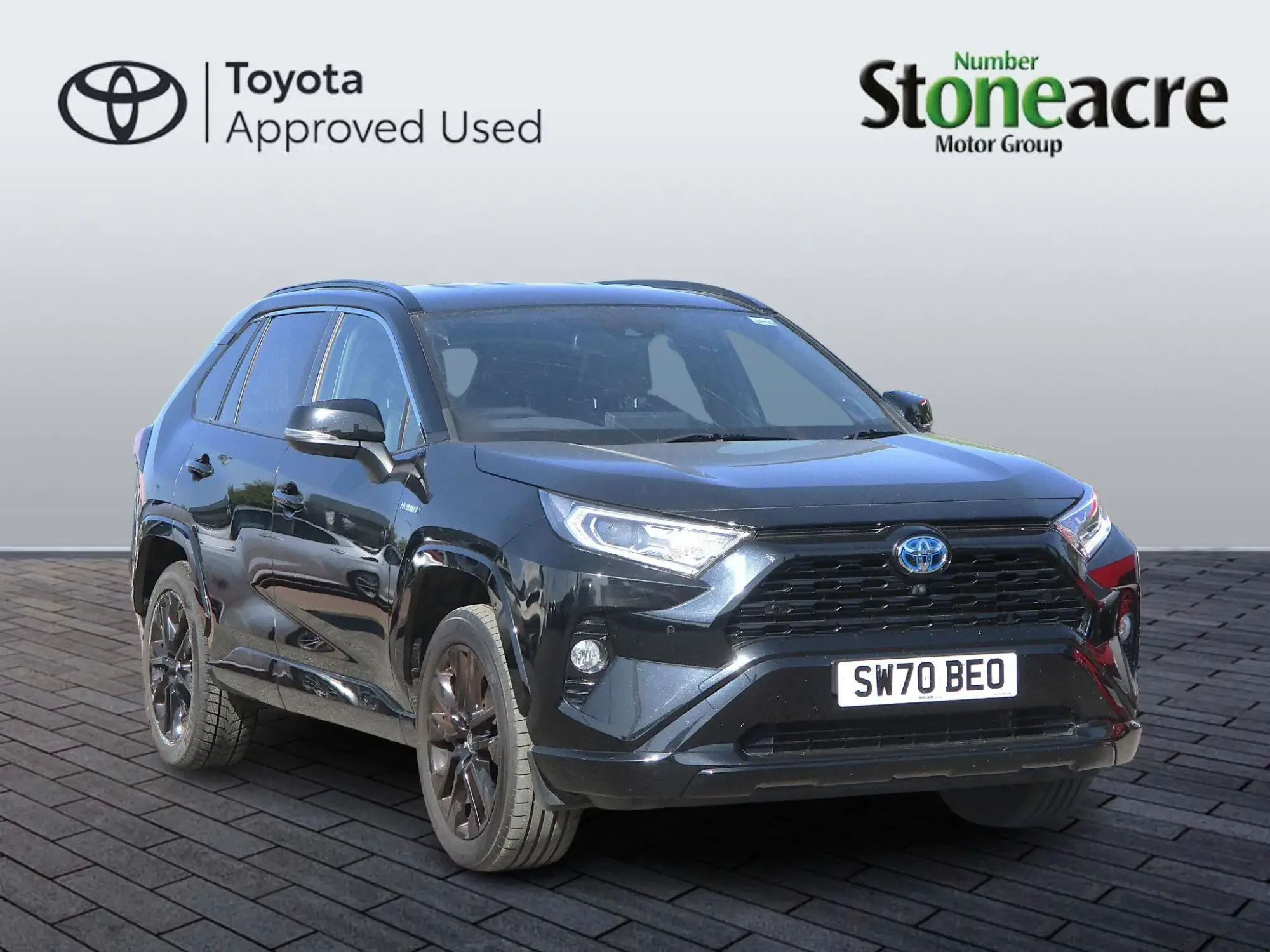 Toyota RAV4 2.5 VVT-h Black Edition SUV 5dr Petrol Hybrid CVT 4WD Euro 6 (s/s) (222 ps) SW70BEO Image 1