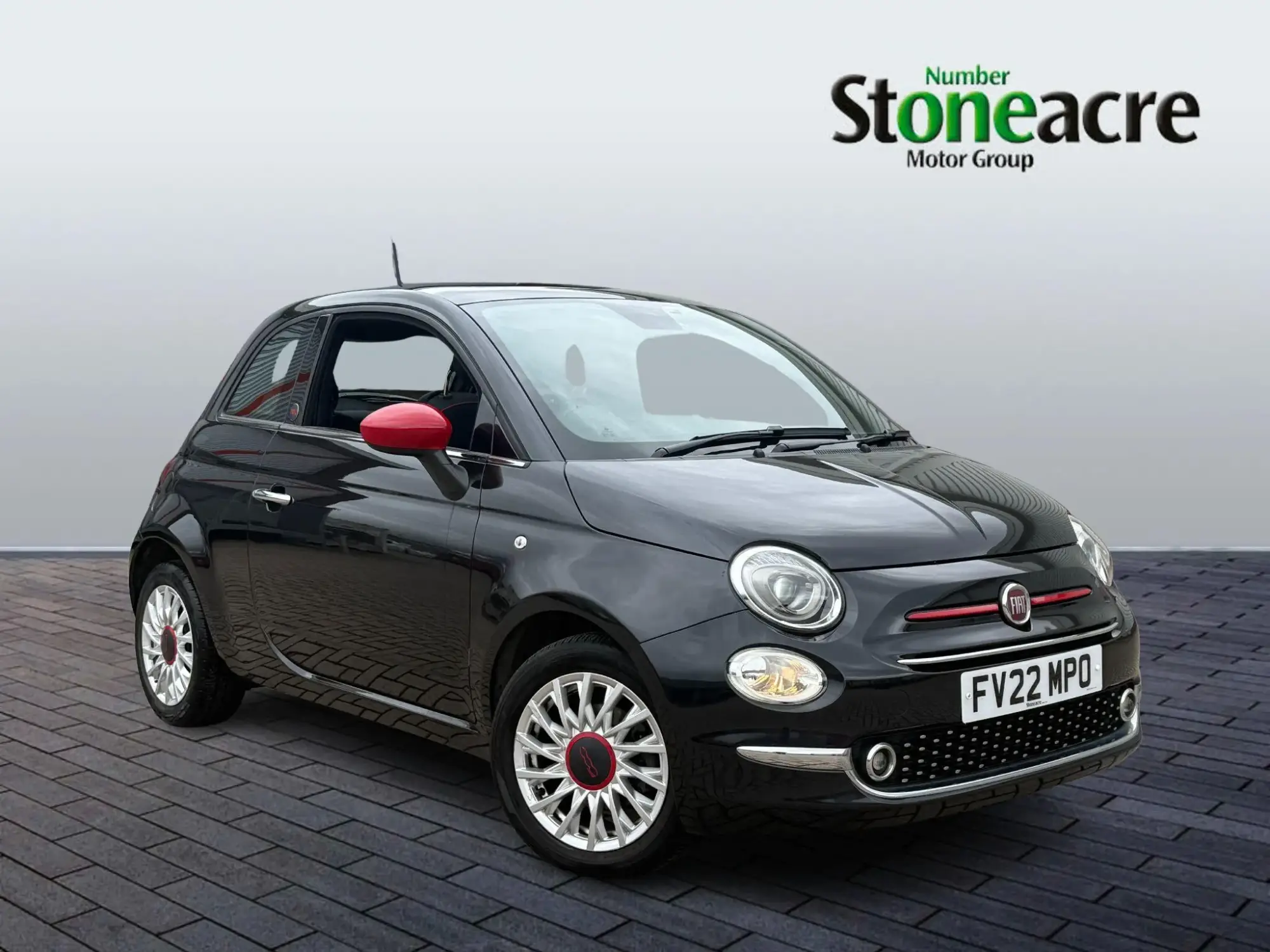 Fiat 500 1.0 Mild Hybrid Red 3dr FV22MPO Image 1