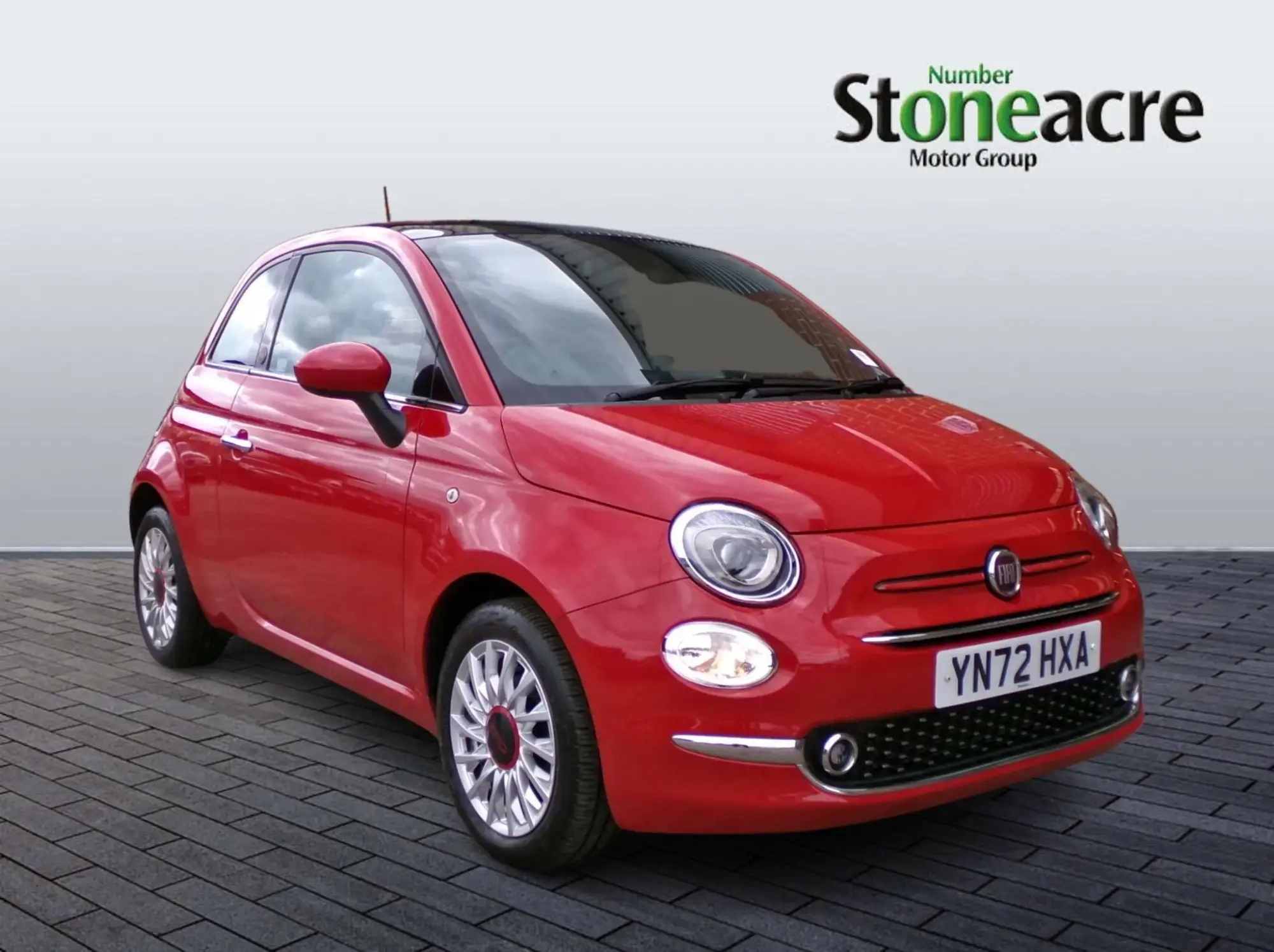 Fiat 500 1.0 Mild Hybrid Red 3dr YN72HXA Image 1