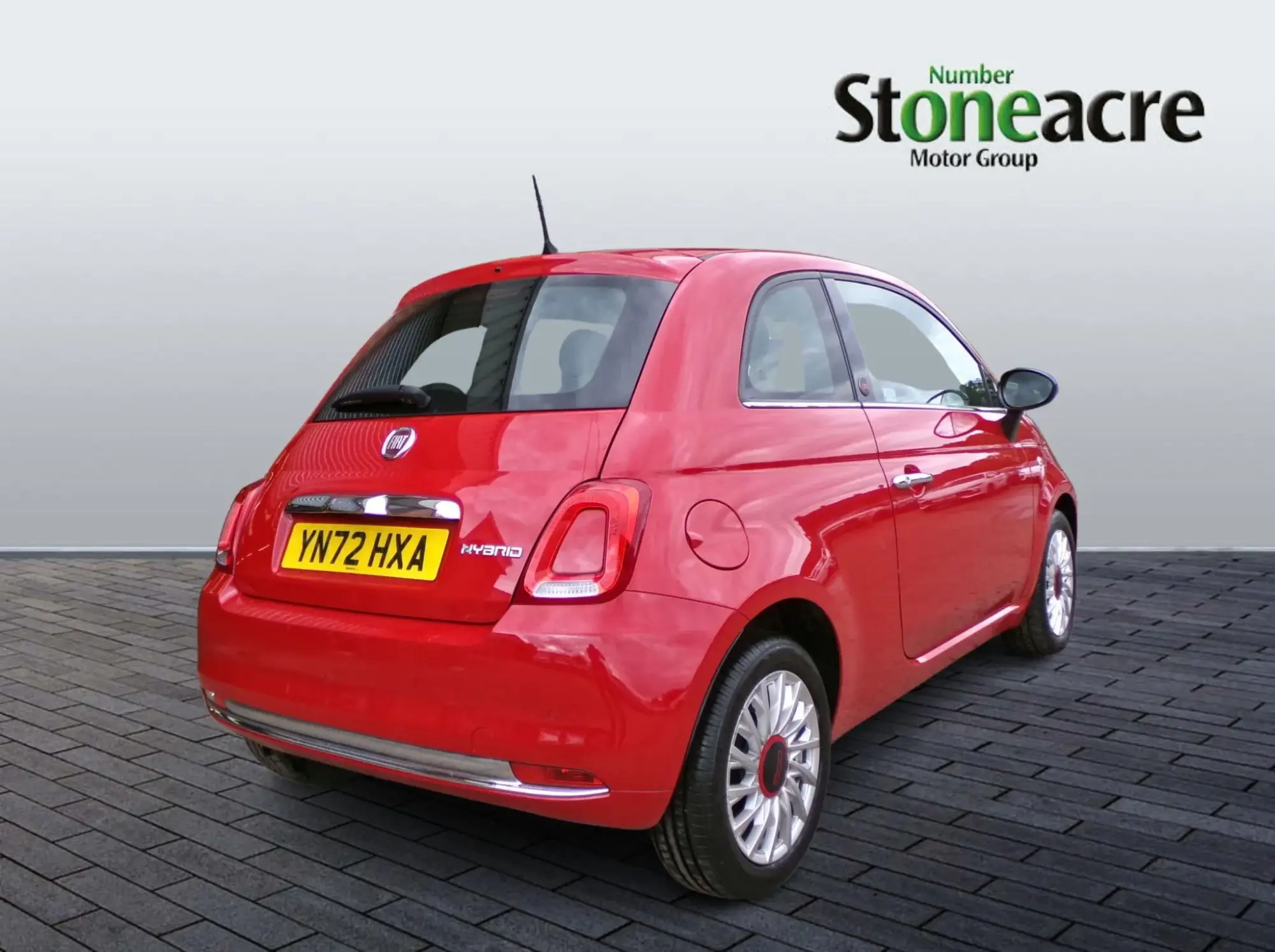 Fiat 500 1.0 Mild Hybrid Red 3dr YN72HXA Image 3