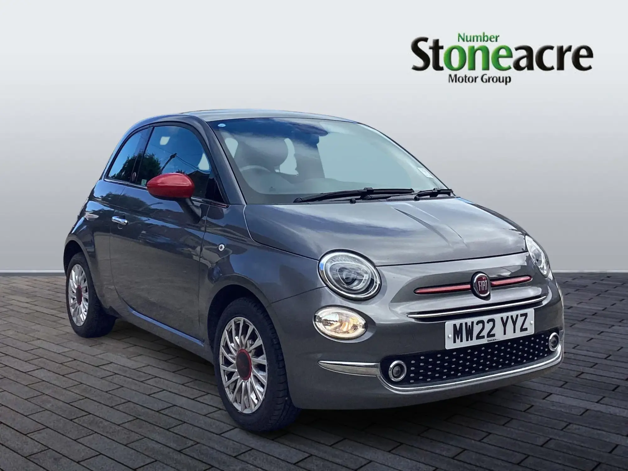 Fiat 500 1.0 Mild Hybrid Red 3dr MW22YYZ Image 1