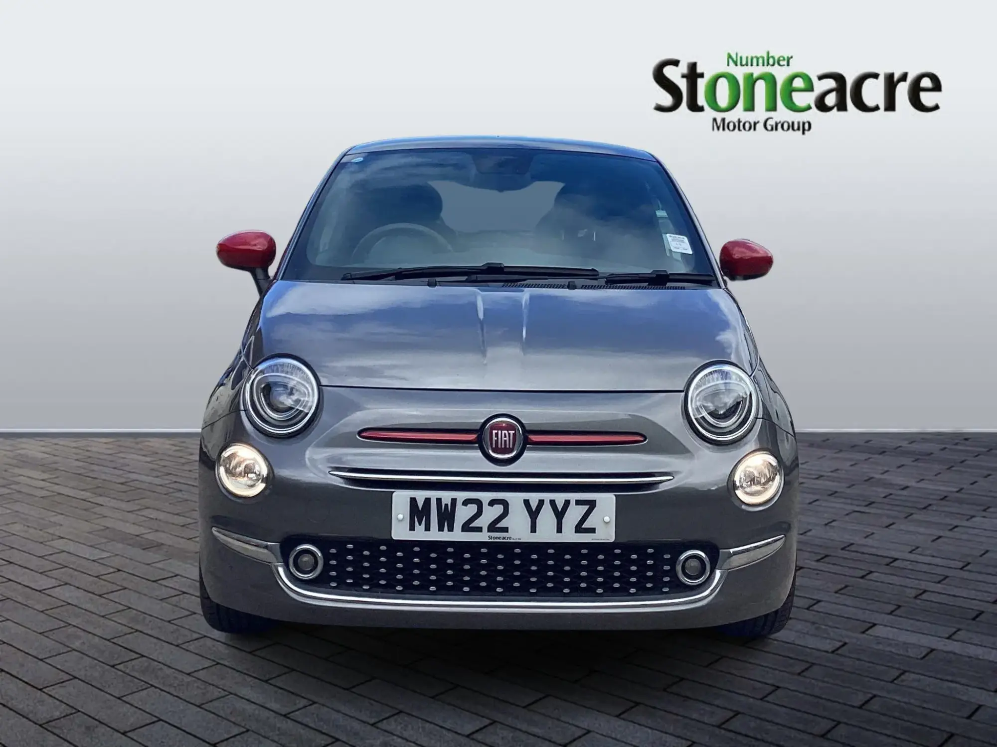 Fiat 500 1.0 Mild Hybrid Red 3dr MW22YYZ Image 2